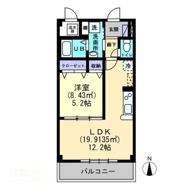 イクエーションスペース(1LDK/1階)の間取り写真