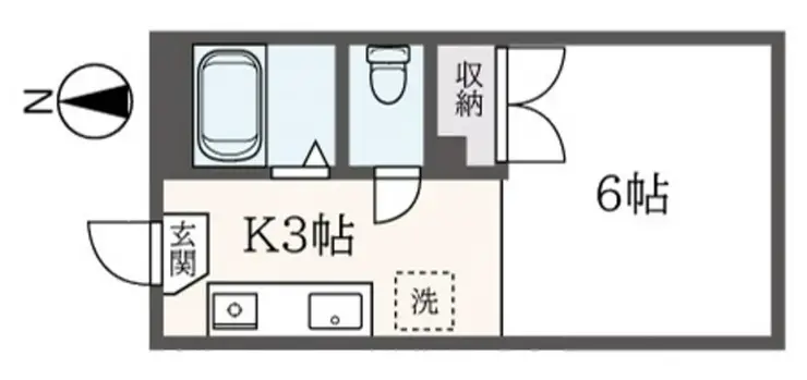 ドミール百人町 2階階 間取り