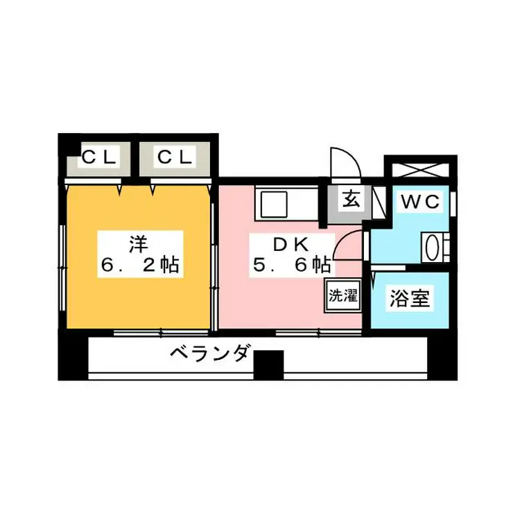 グリーンハイム石崎 5階階 間取り