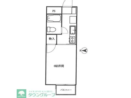 ハイツルミエール(1K/1階)の間取り写真