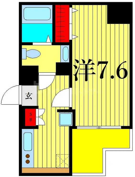 アイルプレミアム千駄木 6階階 間取り