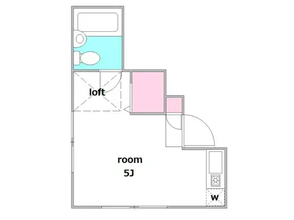 ARTII(ワンルーム/2階)の間取り写真