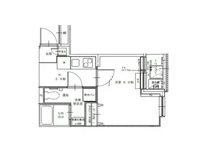 UCマンション豊島園(1K/2階)の間取り写真