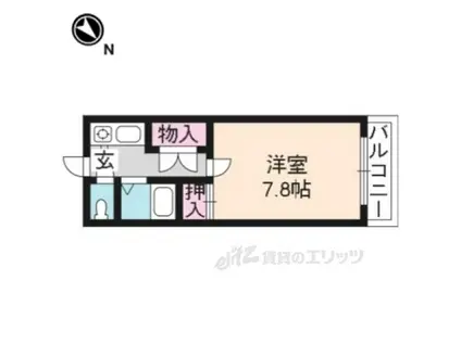 木全マンション(1K/2階)の間取り写真