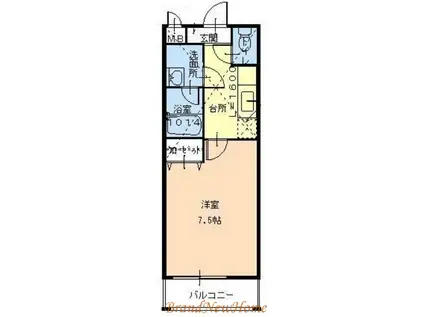 フジパレス丸(1K/2階)の間取り写真