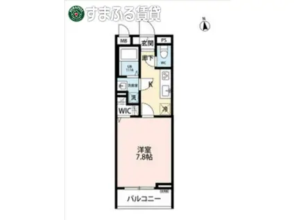 リコルテ パルファン(1K/3階)の間取り写真