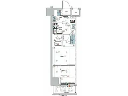 SYFORME ITABASHI(2K/2階)の間取り写真
