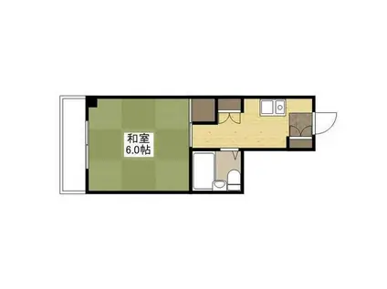 緑井アセットステージ(1K/2階)の間取り写真