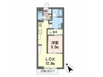 シャーメゾン ブラボー (1LDK/1階)の間取り写真