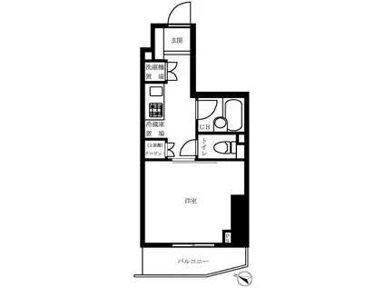 ルーブル池袋(1K/7階)の間取り写真