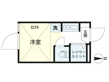 テラス西永福(ワンルーム/1階)の間取り写真