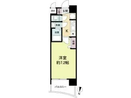 セレニテ西中島アリア壱番館(1K/8階)の間取り写真