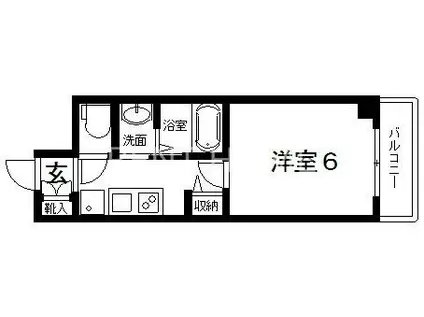 グランパシフィック新今里(1K/3階)の間取り写真