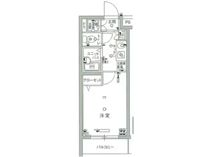 スカイコート練馬平和台(1K/5階)の間取り写真