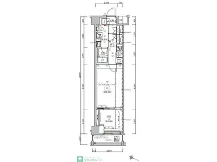 WEAVE BASE -ITABASHI HONCHO(1LDK/9階)の間取り写真
