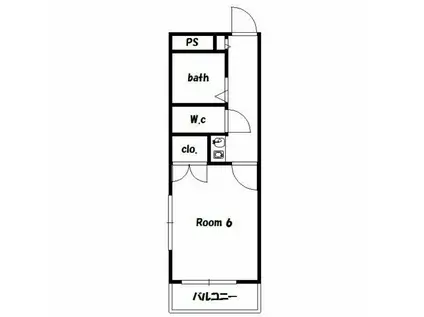 アーガスヒルズ63(1K/3階)の間取り写真