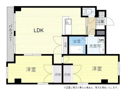 イマサモルゲン参番館(2LDK/7階)の間取り写真