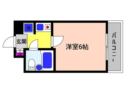 フルール岡本(1K/2階)の間取り写真