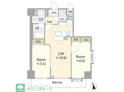 セイガステージ田無南(2LDK/4階)の間取り写真