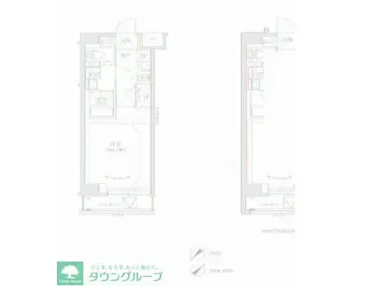 RELUXIA GRANDE 川崎大師公園(1K/6階)の間取り写真