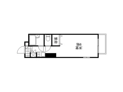 広瀬北ビル(ワンルーム/5階)の間取り写真