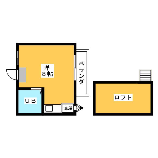 レザヴィ(ワンルーム/2階)の間取り写真