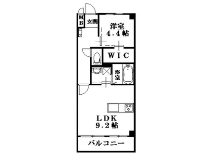 ルクスナイトウ(1LDK/3階)の間取り写真