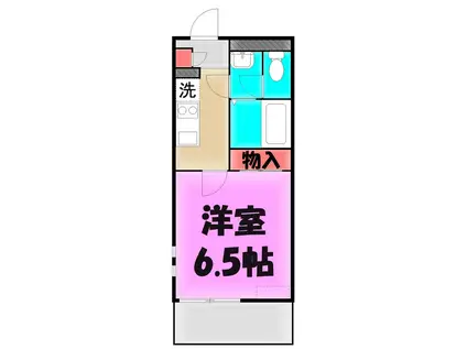 ＪＲ京浜東北線 さいたま新都心駅 徒歩13分 3階建 築9年(1K/3階)の間取り写真