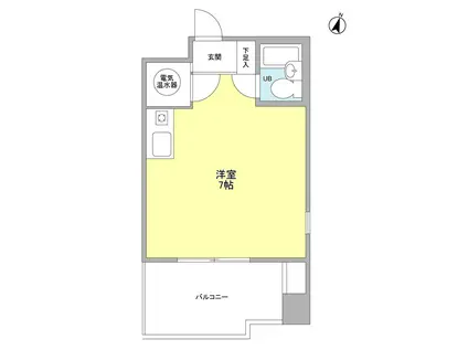 フェリス松本九段(ワンルーム/4階)の間取り写真