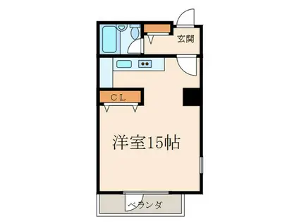 プライムスクエアシティ(ワンルーム/3階)の間取り写真