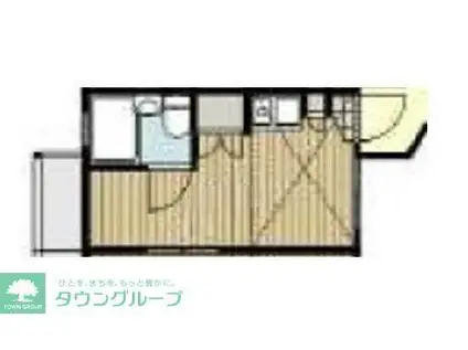 BCASA川越霞ヶ関RE-BORN(ワンルーム/1階)の間取り写真