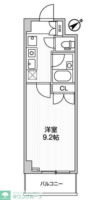 アパートメンツ練馬北町(1K/6階)の間取り写真