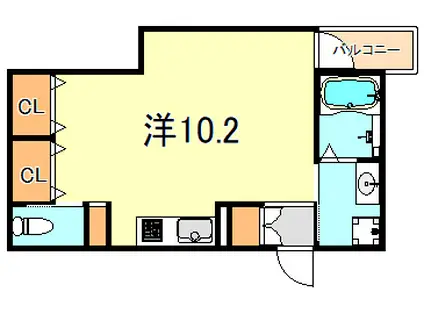 ワコーレヴィアーノ垂水塩屋町(ワンルーム/2階)の間取り写真