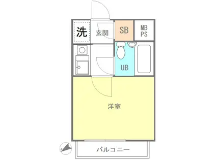 ライオンズマンション保土ヶ谷第6(1K/5階)の間取り写真