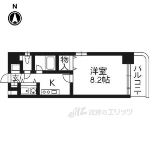 マジェスティ(1K/3階)の間取り写真
