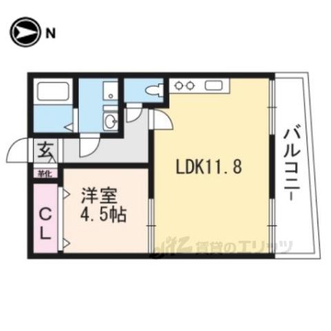 サンサンライフ大久保(1LDK/2階)の間取り写真