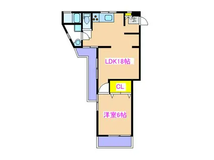 GROOVE鹿屋(1LDK/2階)の間取り写真