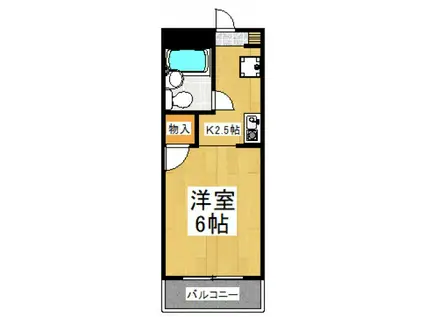 DIX野火止(1K/1階)の間取り写真