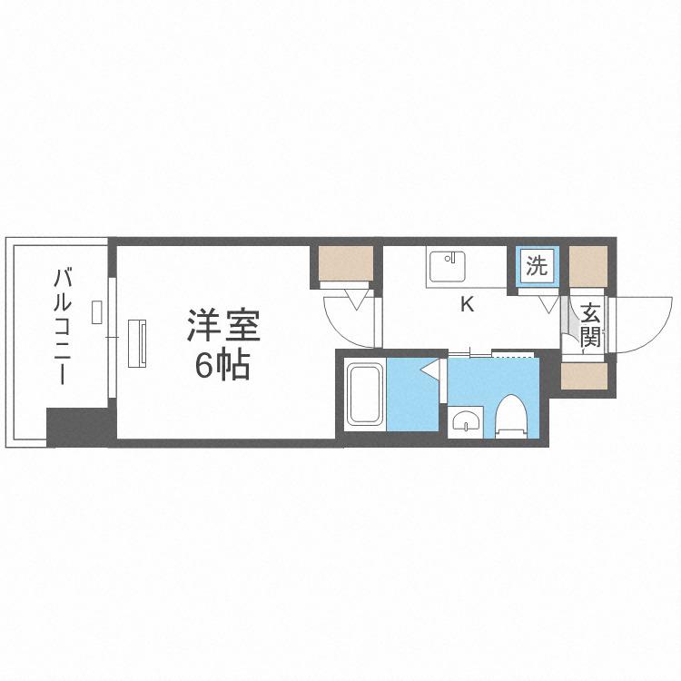 エスリード新大阪ノース(1K/11階)の間取り写真