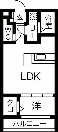 LEGIOIE西高蔵駅(1LDK/3階)の間取り写真