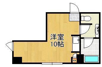 ベルガ片野(ワンルーム/6階)の間取り写真