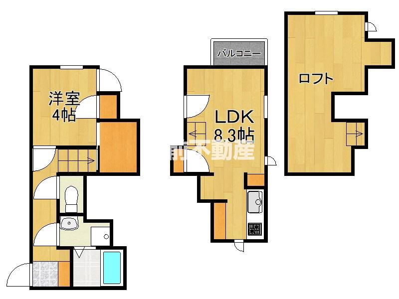 CB佐賀クレア(1LDK/1階)の間取り写真