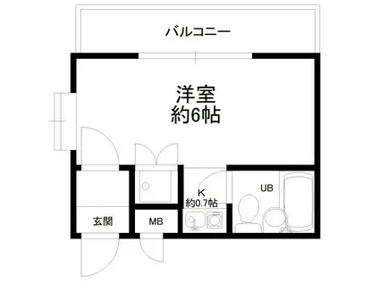 日興パレス目白(1K/1階)の間取り写真