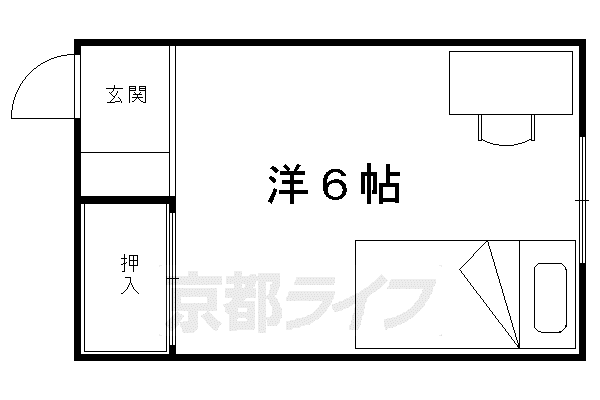 翠明アパート(ワンルーム/2階)の間取り写真