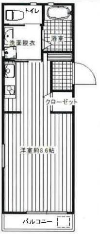 ワコーレヴィアーノ垂水王居殿(1K/2階)の間取り写真