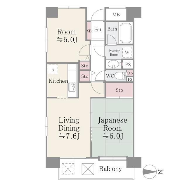 フレスコ川崎(3K/6階)の間取り写真