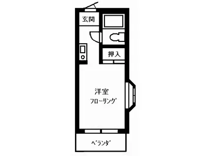 ラヴェンダー保谷(ワンルーム/1階)の間取り写真