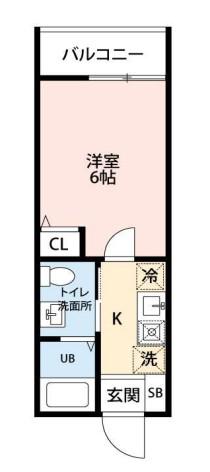 レガーロ十日市場(1K/3階)の間取り写真
