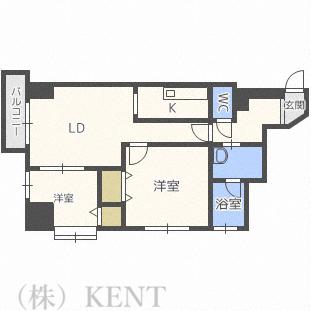 PRIME URBAN宮の沢(2LDK/11階)の間取り写真