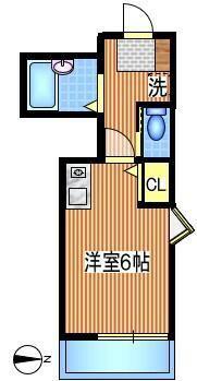 LAGWAY吉祥寺(1K/1階)の間取り写真